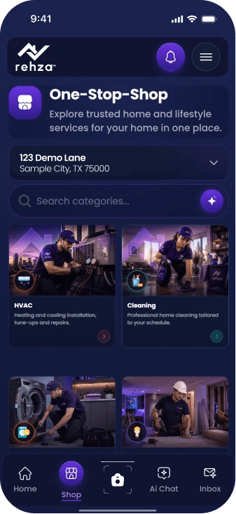 Rehza app shop